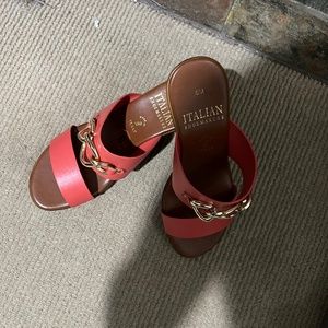 Orange shoes